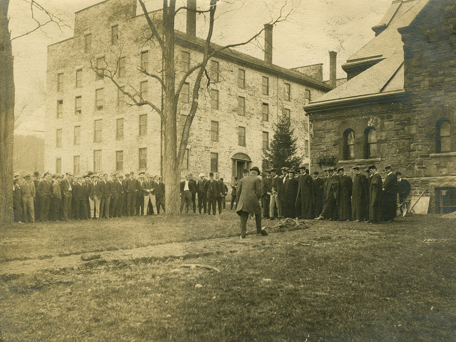  Groundbreaking for Carnegie addition, 1906