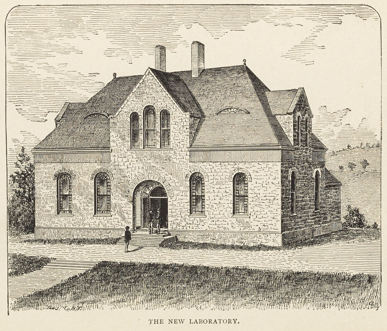 “The New Laboratory,” Salmagundi yearbook, 1886.